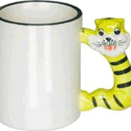 Tazza con manico a tigre 